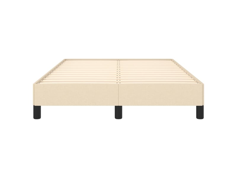  Lit double- lit adulte -  cadre de lit sans matelas crème 120x190 cm tissu  - Conforama D
