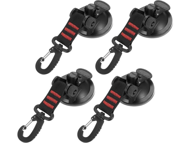  Crochets à ventouse - crochet de suspension pour tente - équipement de tente - à, rouge  - Conforama A