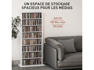 Etagère 58 cm coloris blanc