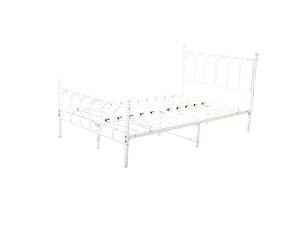 Lit simple 140x200 cm <strong>HAUSS SPOLE</strong>  <strong></strong> coloris blanc