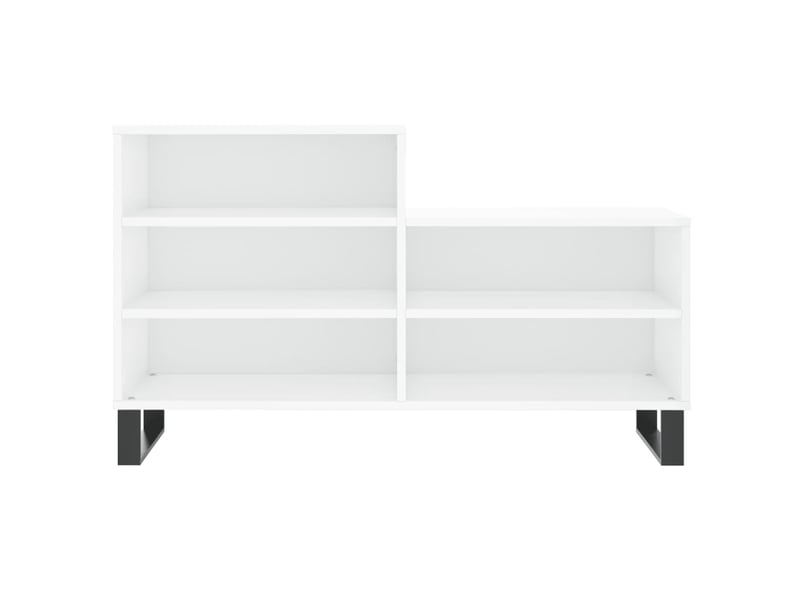  Meuble à chaussure blanc brillant 102x36x60 cm bois ingénierie shl7115  - Conforama D