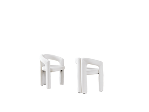 Chaise de salle à manger avec accoudoirs ergonomiques, dossier enveloppant et charge 150 kg, en velours beige