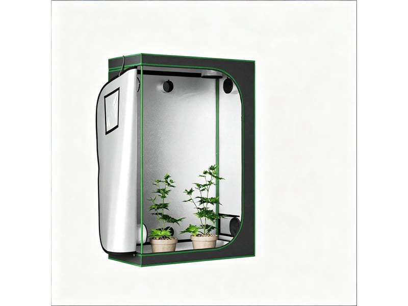  Mini-serre intérieure noire et verte, contrôle climatique, culture des plantes  - Conforama A