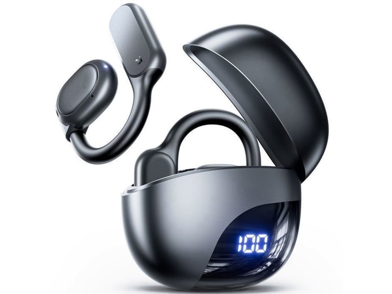  Ecouteurs sans fil ouverts avec traducteur ia 164 langues bluetooth 5.3 autonomie 80h boitier charge sans fil noir 176665_AAABC36226_6_DROPFR - Conforama A
