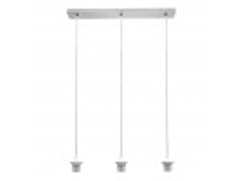 Armature de rampe de plafond fabrilamp nia chromé 3 x e27 réglable 15-105 cm 60x6 cm 201293R20 - Conforama B