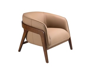 Fauteuil fixe ANGEL CERDA 5197 100% Cuir marron vendu A l'unité