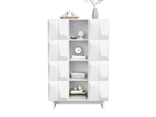 Buffet 4 porte(s)   <strong>OKWISH</strong> <strong></strong> - 90.5 cm coloris blanc 