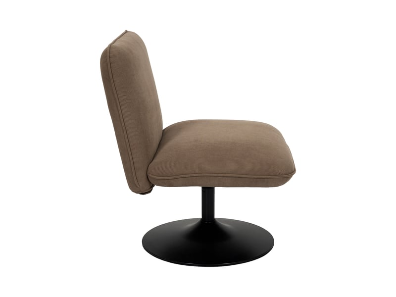  Fauteuil - home deco factory - jules - chic - pivotant - marron  - Conforama C