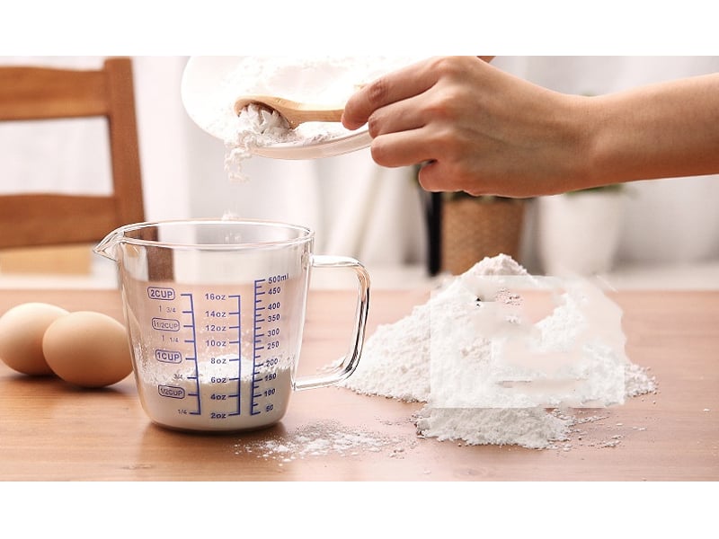  Verre doseur en verre avec couvercle – tasse à lait multifonctionnelle 500ml  - Conforama C