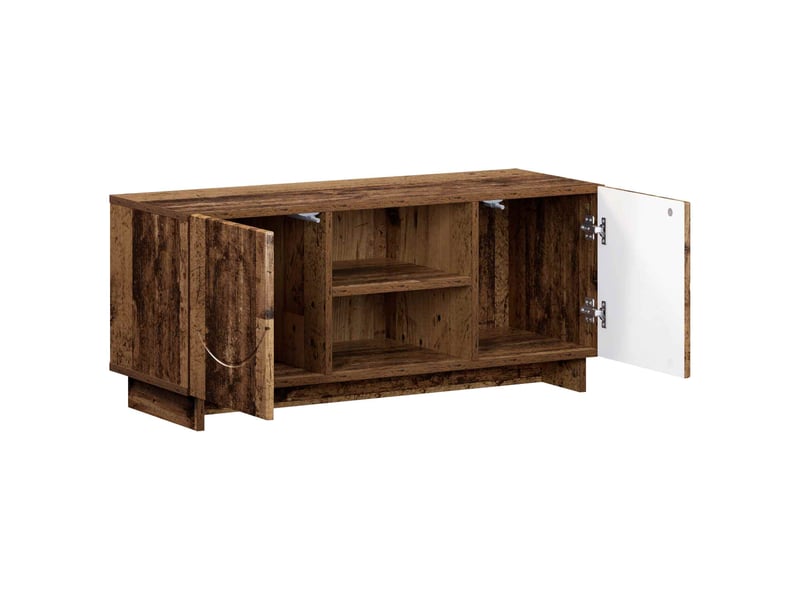  Meuble tv moderne, banc tv 90x34,5x40 cm bois ancien bois d'ingénierie shl32174  - Conforama C