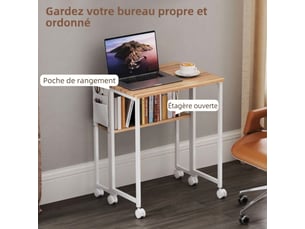 Bureau   63 cm coloris naturel