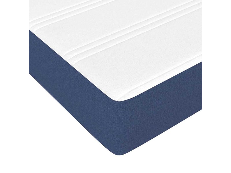  Matelas de lit à ressorts ensachés fermeté moyenne bleu 90x200x20 cm tissu  - Conforama E