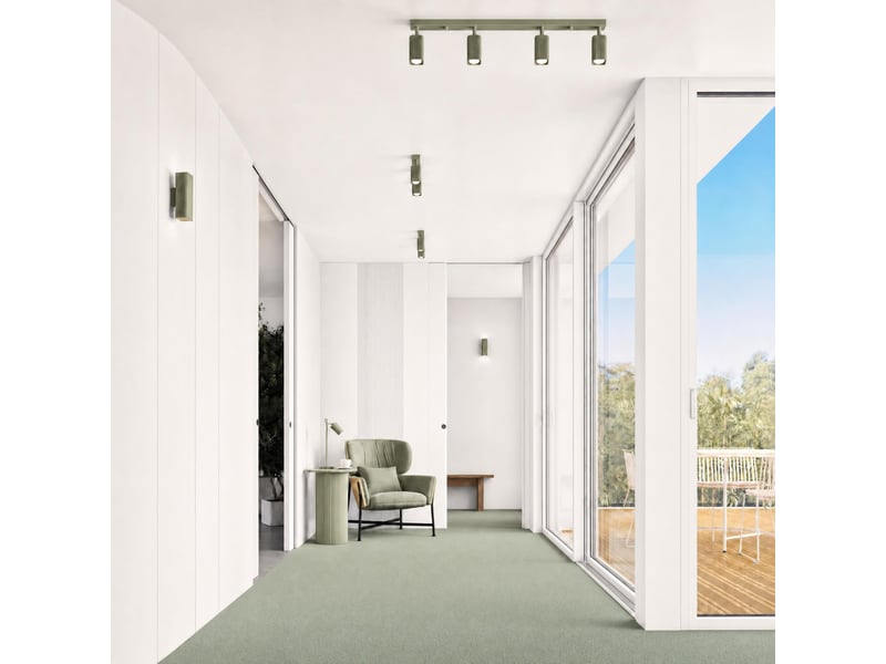  Applique riff vert olive gx53 aluminium moderne 6x10x12cm SL.3052 - Conforama B