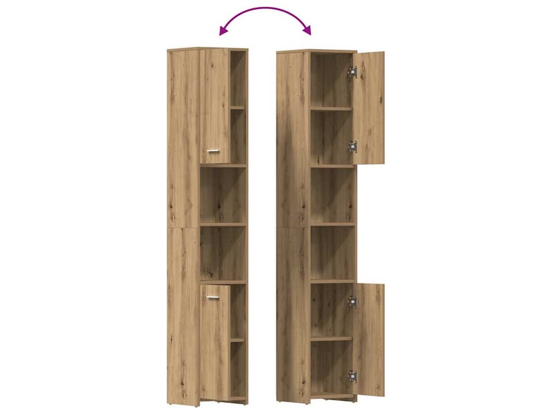 Ensemble de meubles salle de bain 4 pcs bois d'ingénierie cf63963 - Conforama E