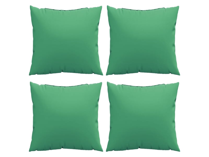  Lot de 4 coussins de canapé, coussins décoratifs vert 60x60 cm tissu cf59246  - Conforama D