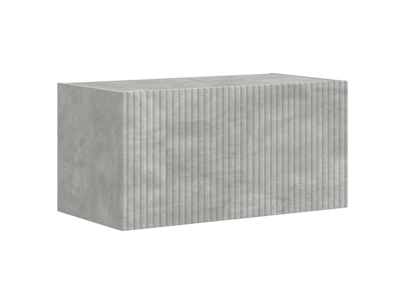  Ensemble meuble tv - banc tv - meuble de rangement 2 pcs gris béton bois d'ingénierie  - Conforama E