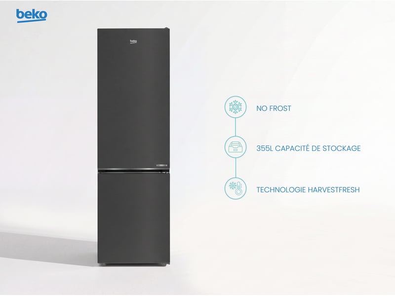 Réfrigérateur combiné (congélateur en bas) BEKO B5RCNE406HXBR - Conforama E