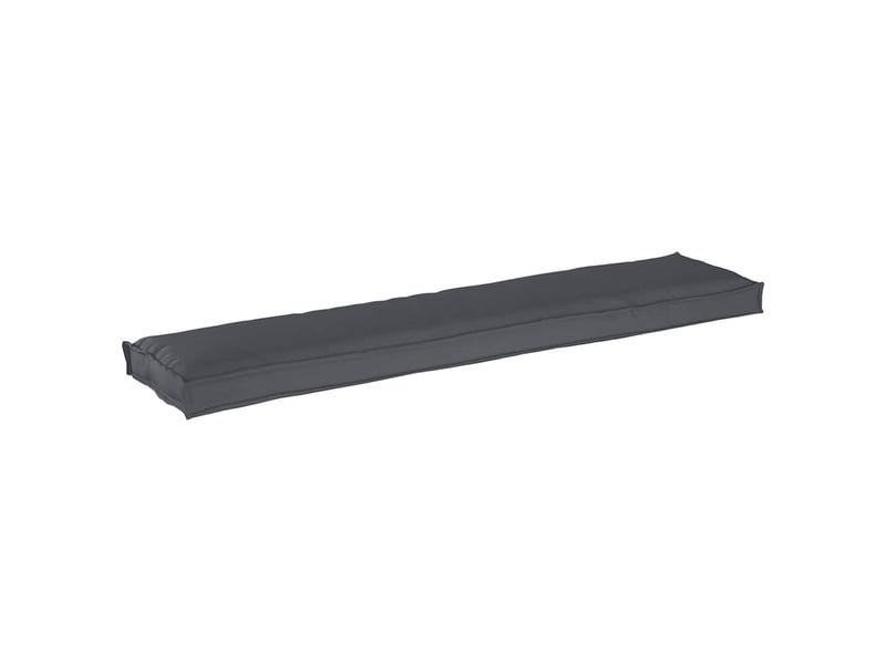 Coussin de palette, coussin de chaise, coussin de canapé tissu oxford anthracite 180 x 40 x 8 cm cf55473 - Conforama A
