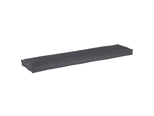 Coussin de palette, coussin de chaise, coussin de canapé tissu oxford anthracite 180 x 40 x 8 cm cf55473