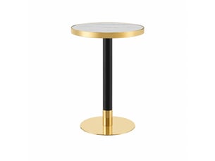 Table basse rond(e) coloris blanc <strong>HAUSS SPOLE</strong> <strong></strong> - 60 cmx60 cm