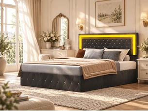 Lit coffre 160x200 cm    coloris noir