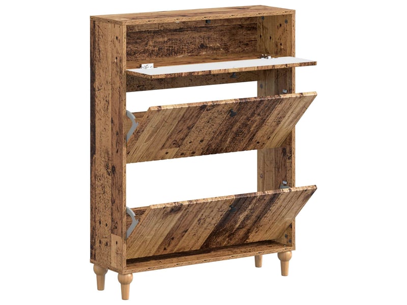  Meuble à chaussure, cabinet à chaussures alkmaar 78x24x103 cm bois d'ingénierie shl4999  - Conforama C