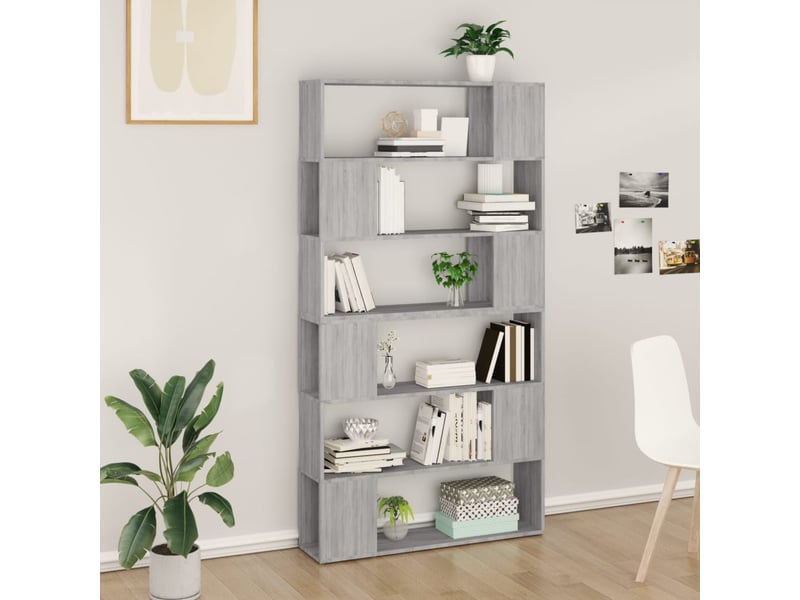  Bibliothèque, séparateur de pièce sonoma gris 100x24x188 cm  - Conforama B