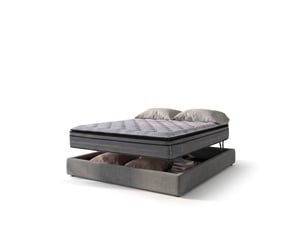 Ensemble matelas et sommier 160x200 cm Ressorts + mémoire de forme <strong>Sampur</strong> <strong>PREMIUM</strong> soutien Medium épaisseur 25 cm