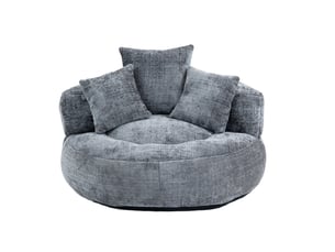 Fauteuil fixe MODENUIT   Tissu gris vendu A l'unité
