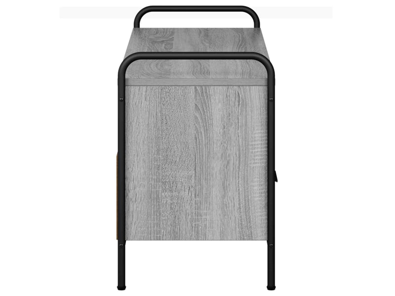  Meuble tv moderne, banc tv 67,5x33x50 cm sonoma gris bois d'ingénierie shl24001  - Conforama E