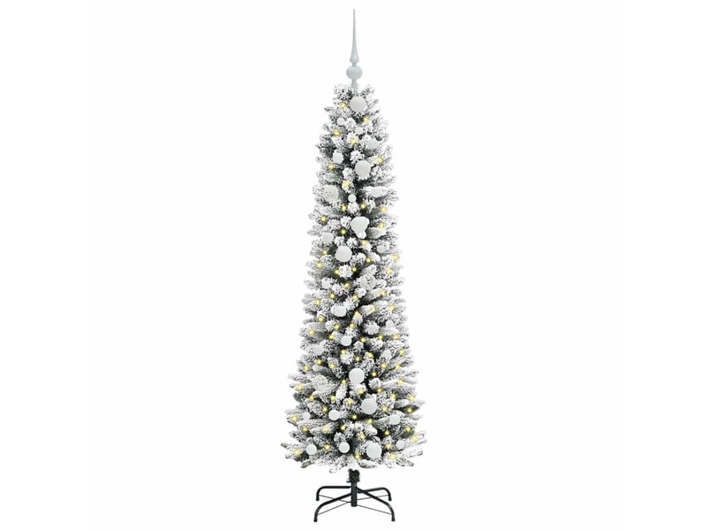  Sapin de noël artificiel, arbre de noël blanc 150 cm pvc, métal et plastique shl2262  - Conforama C