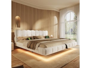 Lit coffre 180x200 cm <strong></strong>  <strong>Bliss Lite</strong> coloris beige