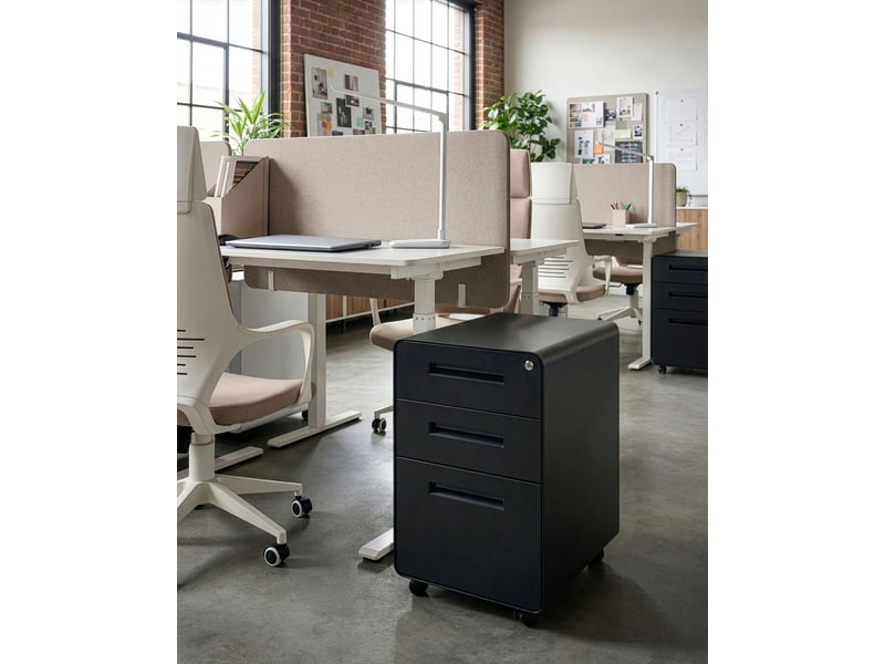  Meuble de rangement larco noir  - Conforama B