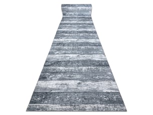 Tapis de couloir antidérapant lotus deski 60930 planches gris lavable 100 cm  100x190 cm