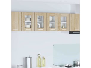 Meuble de rangement, armoire suspendue 2 pcs chêne sonoma bois d'ingénierie shl1210