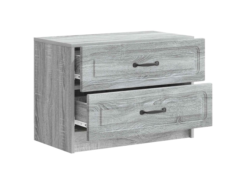 Table de chevet - cabinet de chevet - table de nuit sonoma gris 62 x 34,5 x 44,5 cm - Conforama C