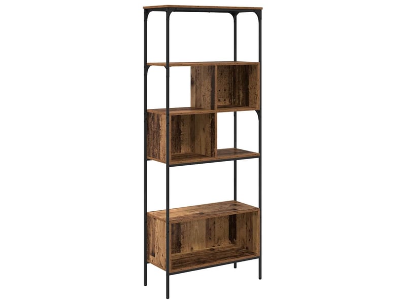 Bibliothèque 7 niveaux, armoire à livres 76 x 33 x 188,5 cm bois d'ingénierie shl3572 - Conforama A