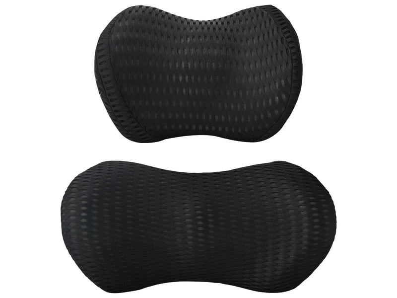 Oreiller, coussin cervical, oreiller, coussin dorsal noir mousse à mémoire de forme cf51360 - Conforama D