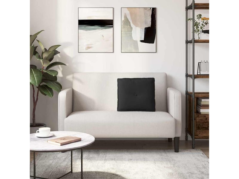 Coussin de dos, coussin de dossier noir 50 x 45 cm tissu en microfibre cf54840 - Conforama D