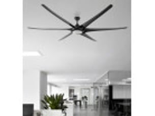 Ventilateur de plafond fabrilamp moncayo dc noir 6 pales 254 cm 6 vitesses led 24 w télécommande