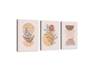 Lot de 3 impressions murales – impressions sur toile – affiches décoratives – 40 x 50 cm (sans cadre) – style bohème