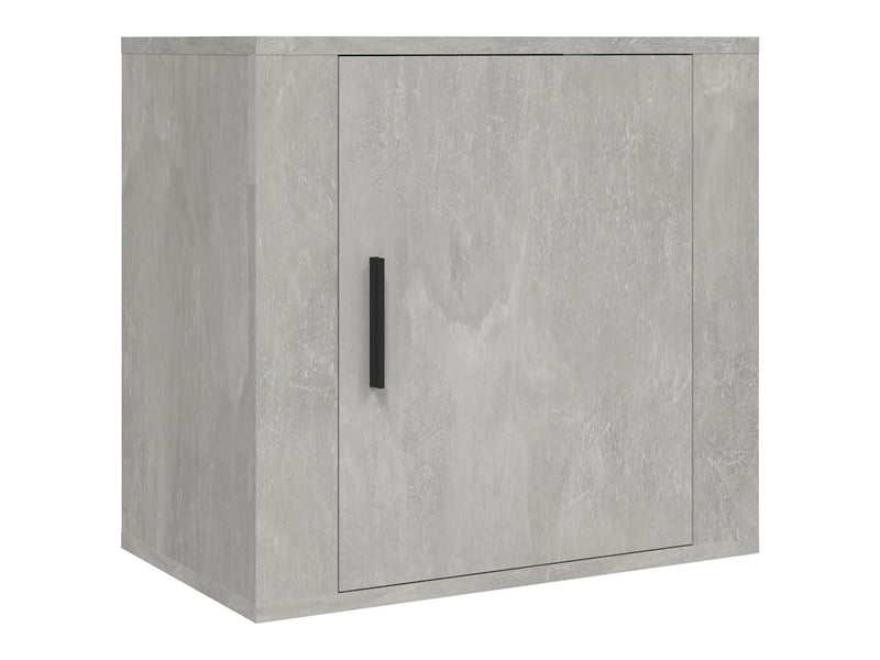  Table de chevet - cabinet de chevet - table de nuit murale gris béton 50x30x47 cm  - Conforama A