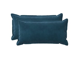 Lot de 2 coussins avec oreiller, coussins décoratifs houten bleu fløjl cf51028