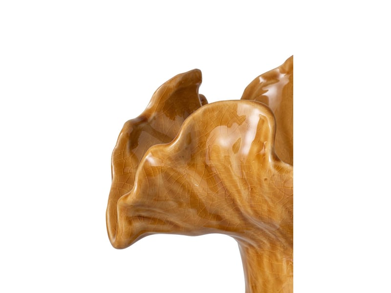  Vase corolle en argile yves 30cm moutarde  - Conforama B