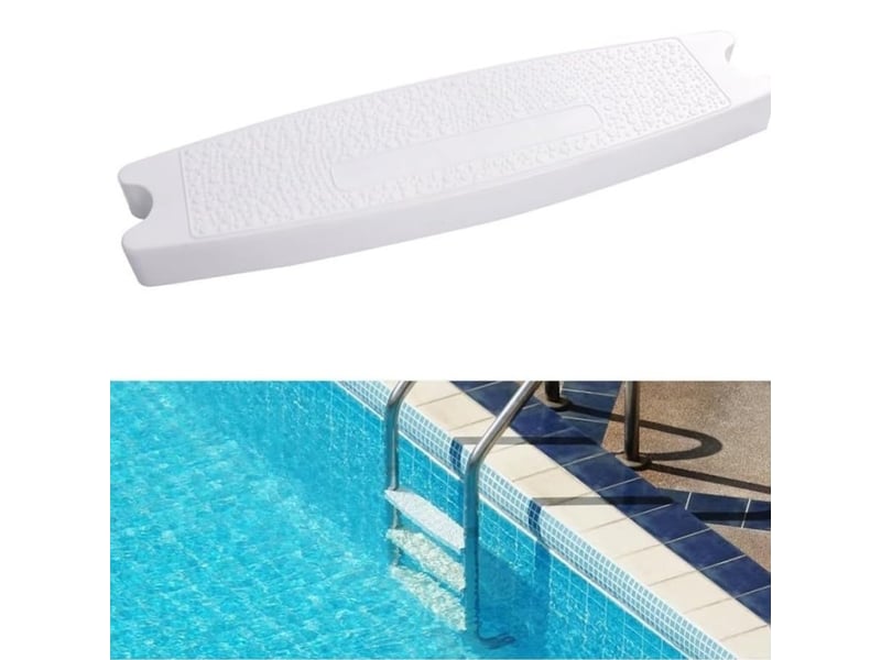  Marche antidérapante pour échelle de piscine | sécurité renforcée abs, épaisse et résistante, installation facile 3 pcs 49,8 x 8,6 x 4,1 cm  - Conforama A
