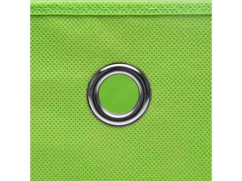  Boîtes de rangement avec couvercles 4 pcs vert 32x32x32cm tissu  - Conforama E