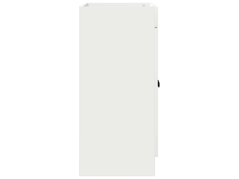  Armoire sous évier de salle de bain, meuble de rangement blanc 78.5x37.5x81 cm shl5247  - Conforama E
