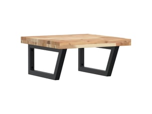 Étagère de vasque murale acier et bois massif d'acacia shl5755