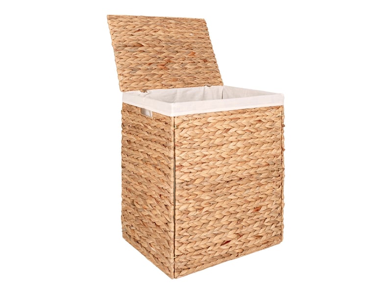  Panier à linge passo en jacinthe d'eau naturelle 43x32x55 cm  - Conforama B