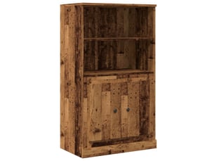Buffet haut - bahut - meuble de rangement vieux bois 60x35,5x103,5 cm bois d'ingénierie